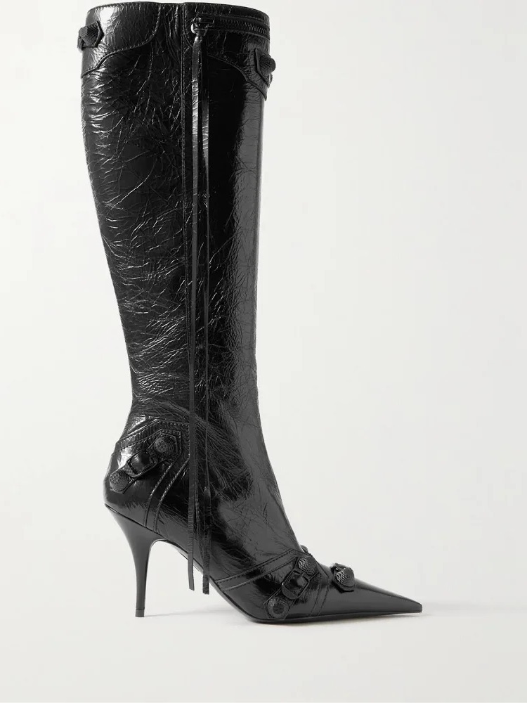 Balenciaga Le Cagole Knee Boots 90mm Black Women’s Eu 39.5/Us 9.5